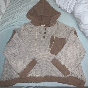 super soft sweater with a hood